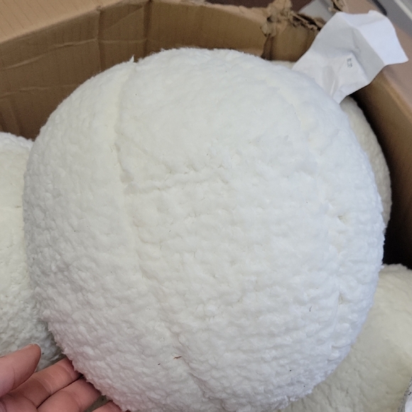 Pottery Barn Other - Fluffy Creamy White Round 10" Pillow New